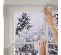 Indoor Window Insulator Kits,Window Cold Protection Film,Transparent Insulating Foil for Winter Keep Cold Out,Secondary Glazing Film,Soft Glass Tarpaulin,with Magic Tape (70x180cm/28 x71)
