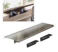 Indoor Window Sill Extender, Metal Ledge Extension Shelf, No Drill Installation, Detachable Cat Perch Table, 40x20cm for Cats, Easy to Install, Space Saving