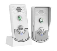 Indoor Wireless Voice Intercom With Doorbell Function, Two-Way Talk System For Home And Office, Prolonged PVC Unit For Quick Call Assistance And Family Connection