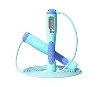 Indoor with Digital Counter for Adults Adjustable 28m Smart Workout Precision Bearing Swivel -Slip Foam Grip Portable Fitness Gear for Home Gym Training Steel Wire Cord (A, 280cm)