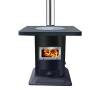 Indoor Wood - Burning Heating Stove with Cast - Iron Liner Rural Heating Stove with Oven, Suitable for Heating and Cooking in Indoor Houses