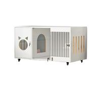 Indoor Wooden Pet Cage with Thickened Design and Multiple Vents, Easy to Assemble and Move, Ideal for Cats, Ferrets, Chinchillas, Rabbits, and Other Small Animals