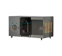 Indoor Wooden Pet Cage with Thickened Design and Multiple Vents, Easy to Assemble and Move, Ideal for Cats, Ferrets, Chinchillas, Rabbits, and Other Small Animals