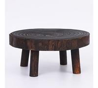 Indoor Wooden Plant Stand 20x9cm Round Elevation Holder for Small Gardens Table Display Patio Decor Farm Use Versatile Plant Stools.