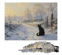 Indoor Wooden Puzzle, Adults, Cat Monet The Magpie, 1000 Pieces | A screen-free tabletop activity: less screen time at home at your own pace.