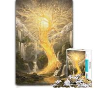 Indoor Wooden Puzzle, Adults, Enchanted Tree of Life, 1000 Pieces | Border-first building - a simple way to organise the image at home.