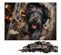 Indoor Wooden Puzzle, Adults, Irish Wolfhound, 1000 Pieces | New Year gift for puzzle lovers: activity for family time in spare time.