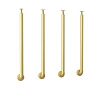 Indoor Wrought Iron Stair Baluster 25.6in Side Mount Spindles for Railing Floor to Ceiling Guardrail Perfect for Hallway & Porch Steps Durable & Stylish Design