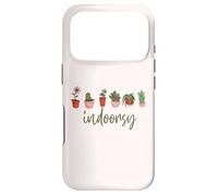 INDOORSY Illustrated Potted Plants Gardening Meme Case for iPhone 17 Pro