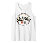 Indoorsy Selectively Social Vintage Antisocial Introvert Tank Top