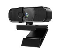 INDOTEAM 1080p HD Webcam for PC with Microphone | Full HD 1080p Web Cam | USB Camera for PC, Laptop, Mac | Webcam with Microphone and Privacy Cover | Plug and Play High Definition Web Camera (Black)
