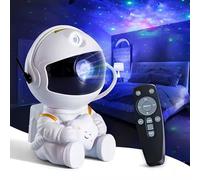 INDOTEAM Astronaut Galaxy Projector Night Light - Nebula Star Projector Night Lights Starlights Spaceman Light - USB Powered 360 Degree Adjustable Spaceman - with Timer and Remote Control