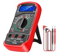 IndoTeam Digital Multimeter Tester - Voltmeter Ohmmeter Ammeter Multi Voltage Tester Meter with Backlit LCD Electronic Test Meter - Voltage Testers measures Voltage, Current, Resistance, Diode