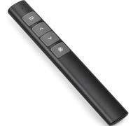 IndoTeam Wireless Presenter Remote, Rechargeable PowerPoint Clicker with Laser Pointer, USB Receiver and Slide Controls for Presentations, Windows and Mac, Black