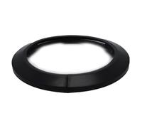 Indprod Fit 6.29" Outer Diameter Flange Water Pipe Cover Decoration Black Pipe Cover Radiator PP Plastic 160mm Escutcheon Collar for Wall Pipe Tube Decoration 2Pcs