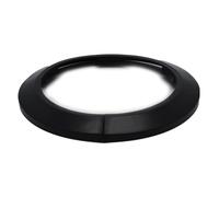 Indprod Fit 6.29" Outer Diameter Flange Water Pipe Cover Decoration Black Pipe Cover Radiator PP Plastic 160mm Escutcheon Collar for Wall Pipe Tube Decoration 1Pc