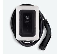 Indra Smart Lux White Ev Charger 7.4Kw, 10M Tethered Cable, Works With Solar, Octopus Compatible