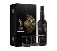 Indri Agneya Single Malt Peated Indian Whisky Gift Set, 70cl