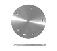 Induction Adapter Plate, Stainless Steel Heat Diffuser Design, 20cm/7.87 Inches, Simmer Disk Tool, Detachable Handle Feature, Even Heating Be-, For Kitchen Use
