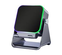 Induction Audio Blue Tooth Speaker - 10W Colorful RGB Wireless Speaker, Folding Audio Bracket Station With Light | Phone Holder Induction Bracket Speakker For Birthday Office Travel Home Women Man