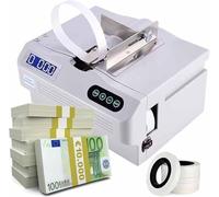 Induction Automatic Paper Tape Binding Machine Intelligent, 30 Times/Min Automatic banknote Bundling Machine, Document and Receipt Binding Tool, Coil Winding Equipment Bank