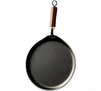 Induction Cast Iron Skillet 26cm Flat Bottom Design | Natural wrought iron, oil seasoned finish, rust resistant, for flat bottom, all stove types