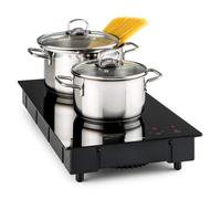 Induction Cooker Double 2 Zone Glass Ceramic Timer Electric Hot Plate Hob Black