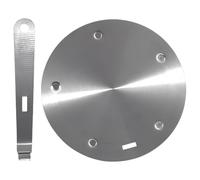 Induction Cooktop Adapter Plate, 9.4 in Heat Diffuser for Induction Cooker, 4 mm Thick Stainless Steel Simmer Plate for Even Heating, Defrosting