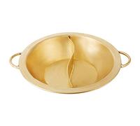 Induction Copper Hot Pot Double Ear Brass Stew Pot Perfect for Family Dinners Versatile Indoor/Outdoor Cooking Ideal for Soup and Hot Pot Parties