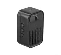 Induction Doorbell, 400mAh/1500mAh Welcome Device with Voice Prompter Smart Sensor Technology Personalized Audio Recording for Home Shop Healthcare(Black 400MAH)