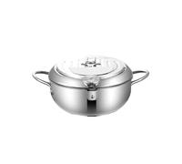 Induction Gas Tempura Pot 3.2L 304 Steel for durable Induction | Precise temperature for dial, perfect frying results, 304 stainless steel body, 24cm diameter, easy to monitor