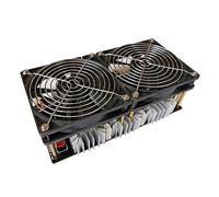 Induction Heater, 2500W ZVS Induction Heater Heating PCB Board High Frequency Machine Melted Metal + Coil+ Crucible+Pump