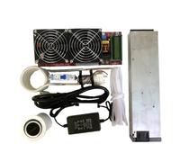 Induction Heater, 3000W 55A ZVS High Frequency Induction Quenching Melting Heater Module+ Coil +Pump +Power Supply+Crucible(with Crucible)