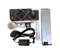 Induction Heater, 3000W 55A ZVS High Frequency Induction Quenching Melting Heater Module+ Coil +Pump +Power Supply+Crucible(Without Crucible)