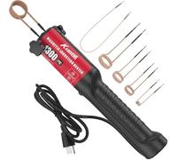 Induction Heater Bolt Removal,1300W 110V Hand Held Magnetic Induction Heater Tool with 5 Coils,Red