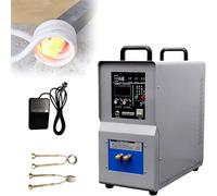 Induction Heater Furnace 15KW High Frequency Heating System with Real-Time Diagnostics and Water Cooling - Energy Efficient for Metal Treatment