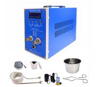 Induction Heating Machine 3KW for Metal Melting, Fast Energy Saving Furnace for Gold, Silver, Copper Smelting, High Frequency Heating Equipment