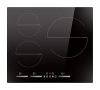 Induction Hob 3 Cooking Zones 6500W 60CM Built in Cooktops with Booster, Disaenvir Electric Hob 3 burners 9 Heat Levels, Timer, Child Safety Lock No Plug