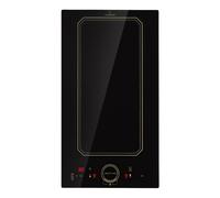 Klarstein Victoria Induktion Domino Black Induction Hob, 3500W Electric Hob Induction Cooker, 2 Ring Electric Pan Hob, Built-In Table Top Cookers w/ 2 Hobs, Touch Control, Induction Heater