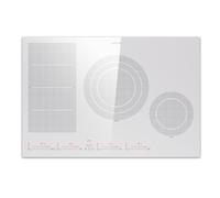 Induction Hob 77 cm Hot Plate Electric Cooker 4 Zones Hybrid 7200 W Touch White