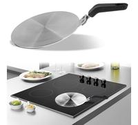 Induction Hob Converter Plate,Heat Diffuser Plate Stainless Steel,13cm/20cm Stovetop Heat Diffuser Cooktop Heat Diffuser Cooking Induction Adapter for Moka Pot,Coffee Cookware(20cm)