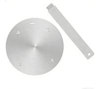 Induction Hob Converter Plate, Stainless Steel Heat Induction Plate 20cm, induction adapter plate with Hear Insulation Handle For Moka Pot, Coffee Pot, Pans
