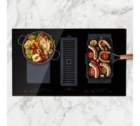 Full House Down Air System Induction Cooker + Extractor Hood 477 m³/h EEC A+