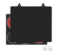 Induction Hob Cover 62x53cm, Electric Stove Protector Mat, Fireproof and Waterproof Heat-Resistant Prevents Scratches Ceramic Glass Cooktop Cover, Multifunctional Silicone Cooker Mats (A)