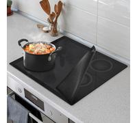 Induction Hob Protector Mat 63x53cm, Magnetic Silicone Induction Hob Cover, Heat Resistant & Anti-Scratch Worktop Saver, Non-Slip Stove Top Protector for Kitchen, Mesh Design