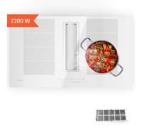 Induction Hob w/ Extractor 2-in-1 Cooktop & Range Hood 7200W Flex-Zone 610m³/h [EEK: A]