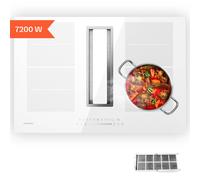 Induction Hob with Extractor 2-in-1 Cooktop & Range Hood 7200W Flex-Zone 610m³/h [EEK: A]