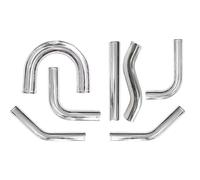 Induction Intake Pipe Hose 51/63/76mm 2/2.5/3 Inch Car Turbo Air Vent Pipe 0 45 90 180 Degree LS Type Aluminium Tube Universal Racing Cold Air Intake Pipe(76mm 0)