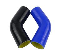 Induction Intake Pipe Hose Blue/Black & Yellow 2.0" .5" 3" 51mm 63mm 76mm 45 Degree Elbow Silicone Hose Pipe Intercooler Turbo Intake Coupler(3.0inch 75mm Blue)