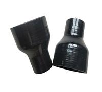 Induction Intake Pipe Hose ID16to25-130to180mm Black Straight Silicone Reducer Hose Universal Intercooler Turbo Intake Pipe Coolant(ID 25-30mm)